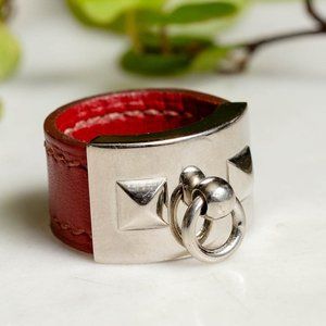 Hermés Collier de Chien Leather Ring